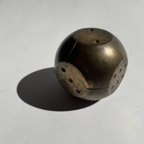 A French Bronze Sculptural Dice